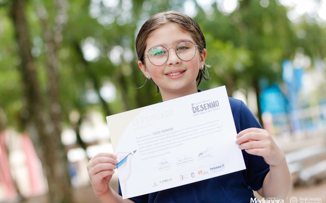 Estudante do Medianeira conquista o 1º lugar em concurso de desenho