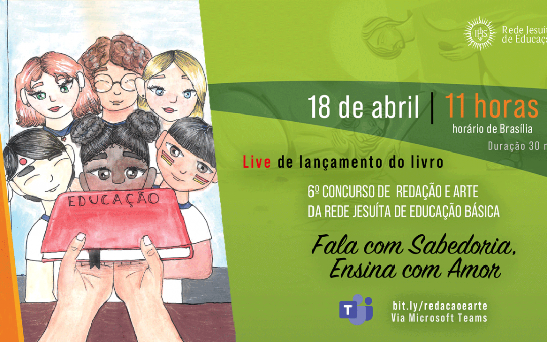 Live de lançamento do livro do 6º Concurso de Redação e Arte