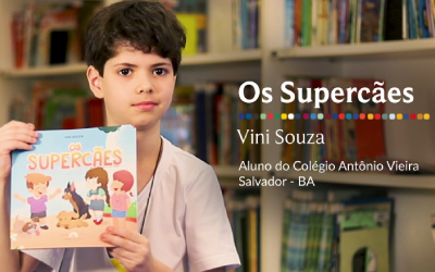 Conheça Vini Souza, estudante do Vieira (Salvador/BA) e autor do livro “Os Supercães”