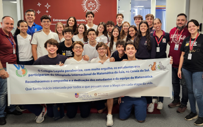 Estudantes do Colégio Loyola participam de olimpíada de matemática na Ásia