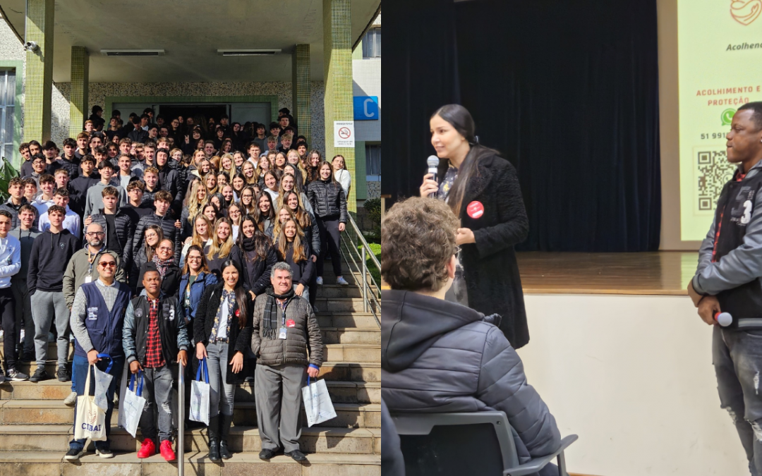 Estudantes do Colégio Anchieta (RS) vivenciam o projeto “We are all immigrants” com convidados especiais