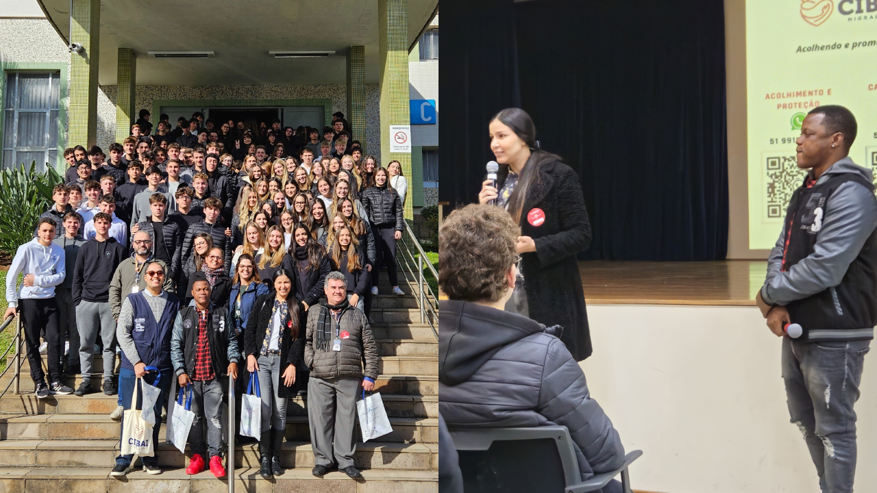 Estudantes do Colégio Anchieta (RS) vivenciam o projeto “We are all immigrants” com convidados especiais