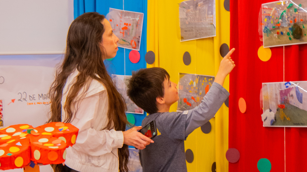 Período Integral do Sanfra promove exposição de arte