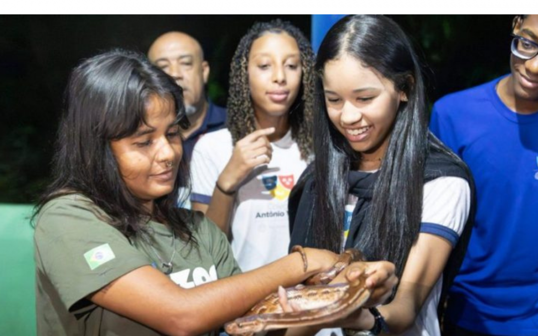 Às vésperas da COP30, estudantes do Ensino Médio Noturno do Vieira aprendem mais sobre proteção ambiental em aula de campo