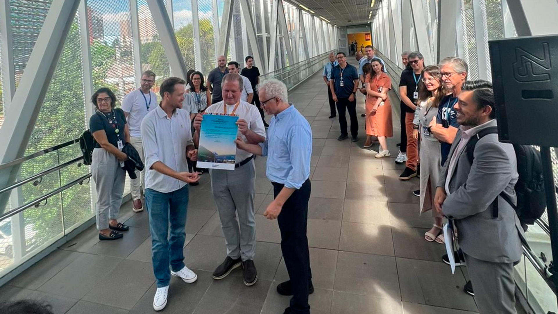 Colégio Anchieta (RS) e Unisinos anunciam denominação da Passarela Pe. Guido Kuhn