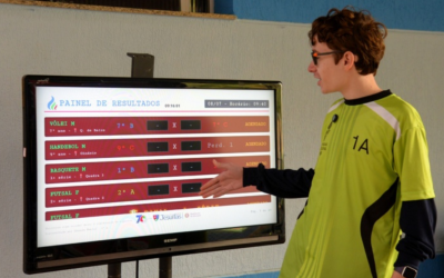 Estudante cria placar digital para as Olimpíadas do Colégio dos Jesuítas