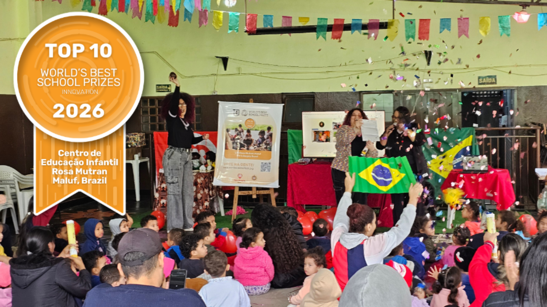 VOTE | Centro de Educação Infantil de Fé e Alegria está entre as dez escolas mais inovadoras do mundo
