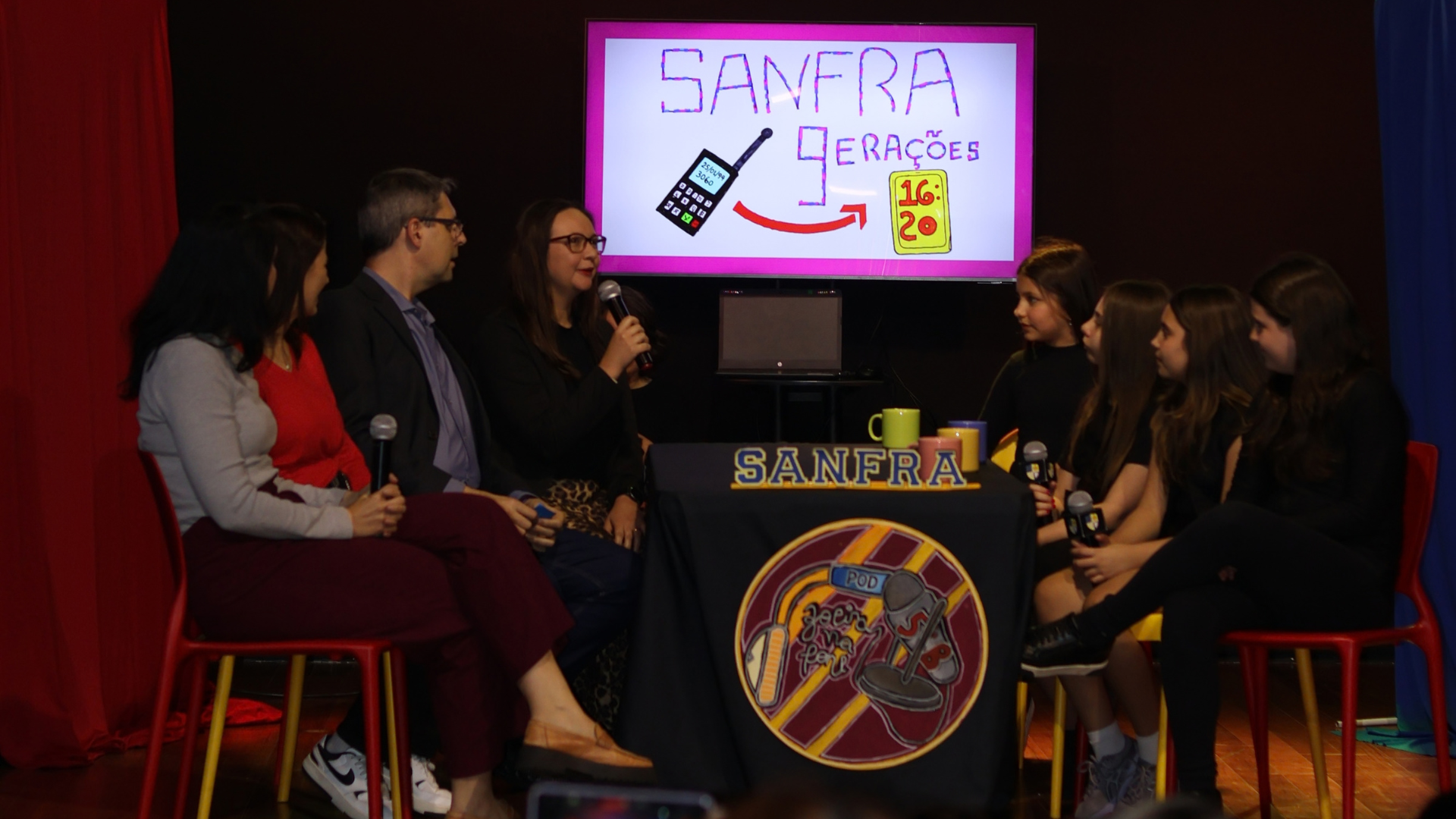 Estudantes do Sanfra apresentam podcast do Projeto Literário